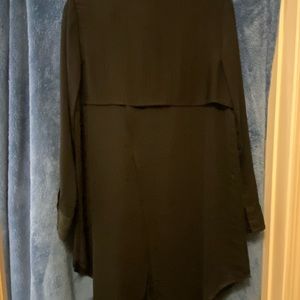 Rachel Roy from Macy’s. Extra long black shirt